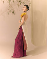 Magenta Pink Lam Thuy Silk Wide-leg Pants