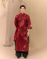Red Ao dai Thuong Ho