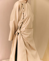 Beige Ao dai Thuong Ho