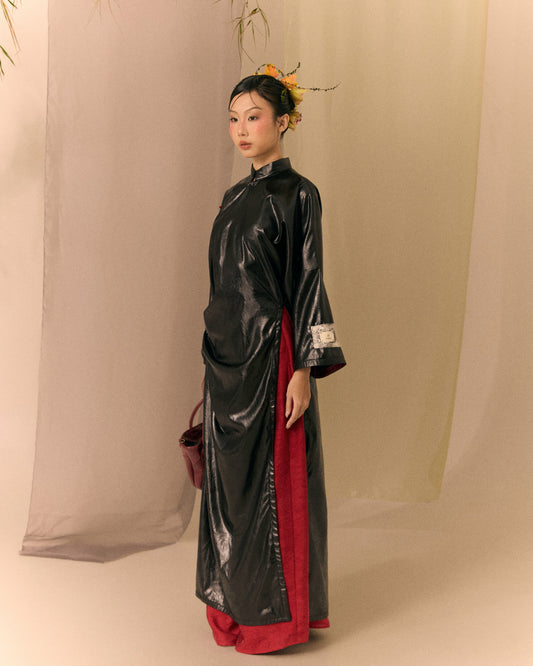 Black Ao dai Thuong Ho