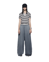 Striped Grey Campus Polo Shirt Lider Astoud