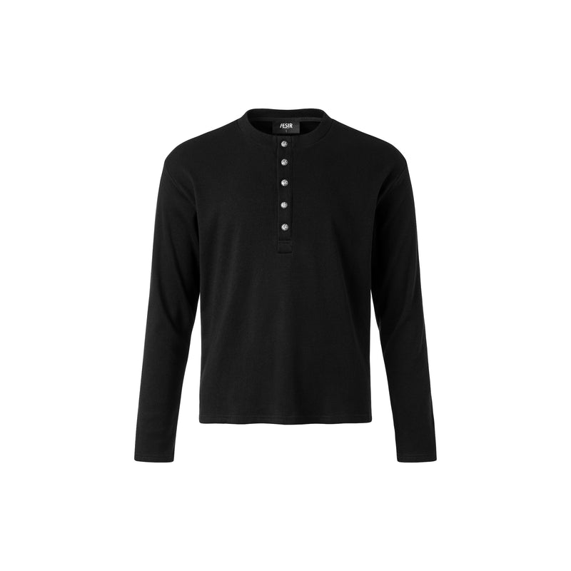 Black Button Long Sleeves aesir astoud