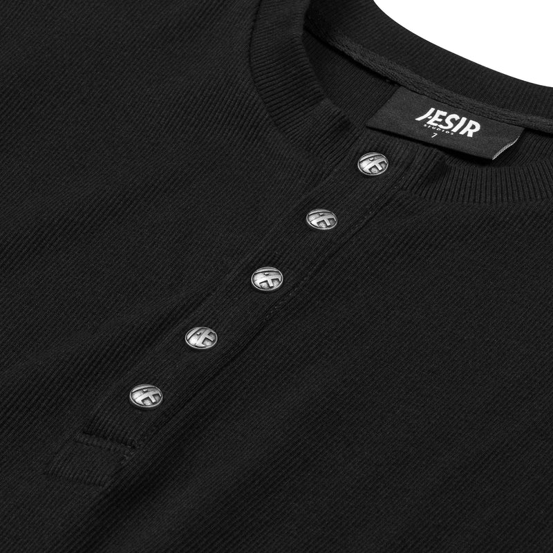 Black Button Long Sleeves aesir astoud