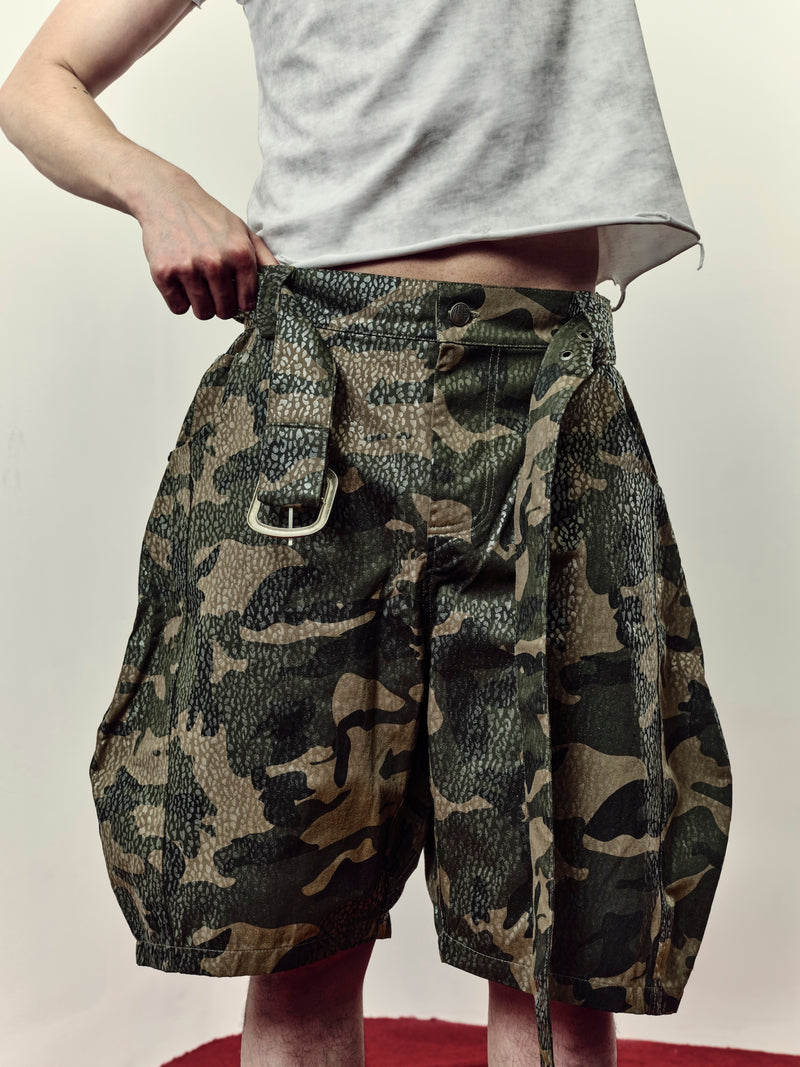 Heino - Waxed Camo Jorts