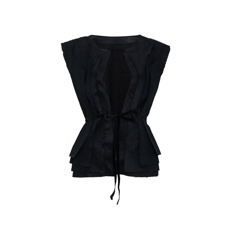 Caravelle Tussah Silk Gilet AN HERITAGE ASTOUD