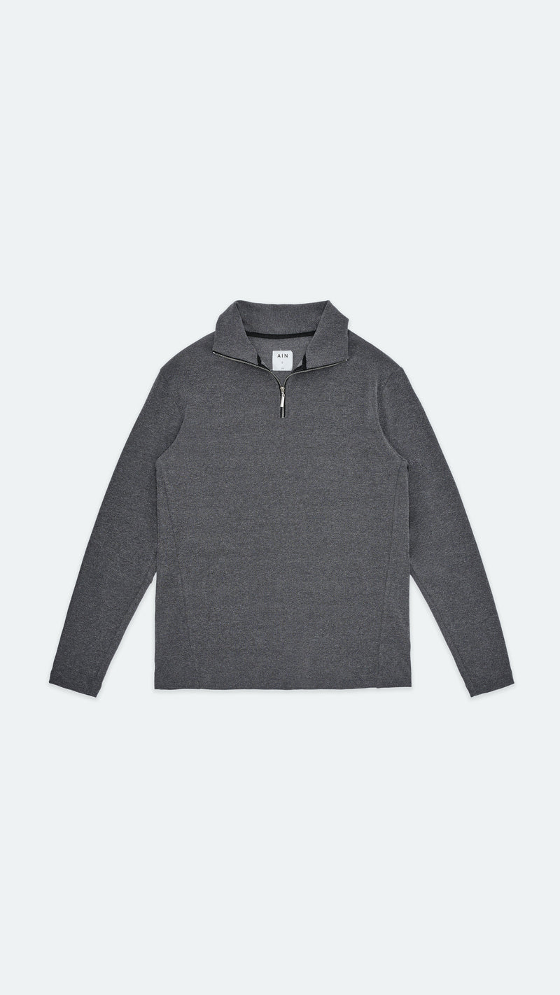 Gray Nain Zip Top AIN Astoud