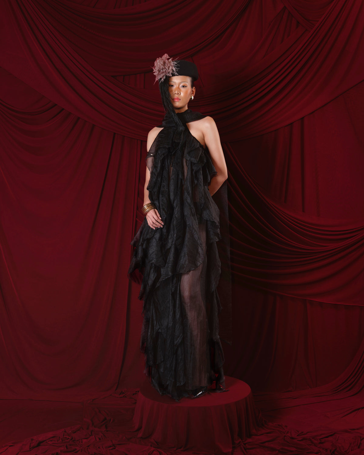 dap-diu-chiffon-ruffle-gown an heritage astoud