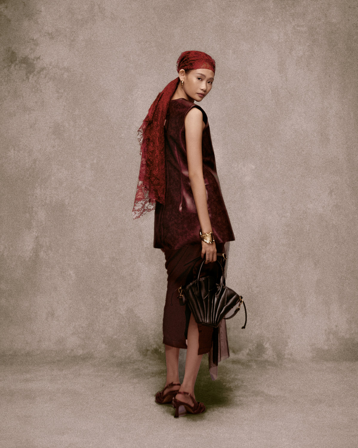 Rivière Saigon Lace Turban AN HERITAGE ASTOUD