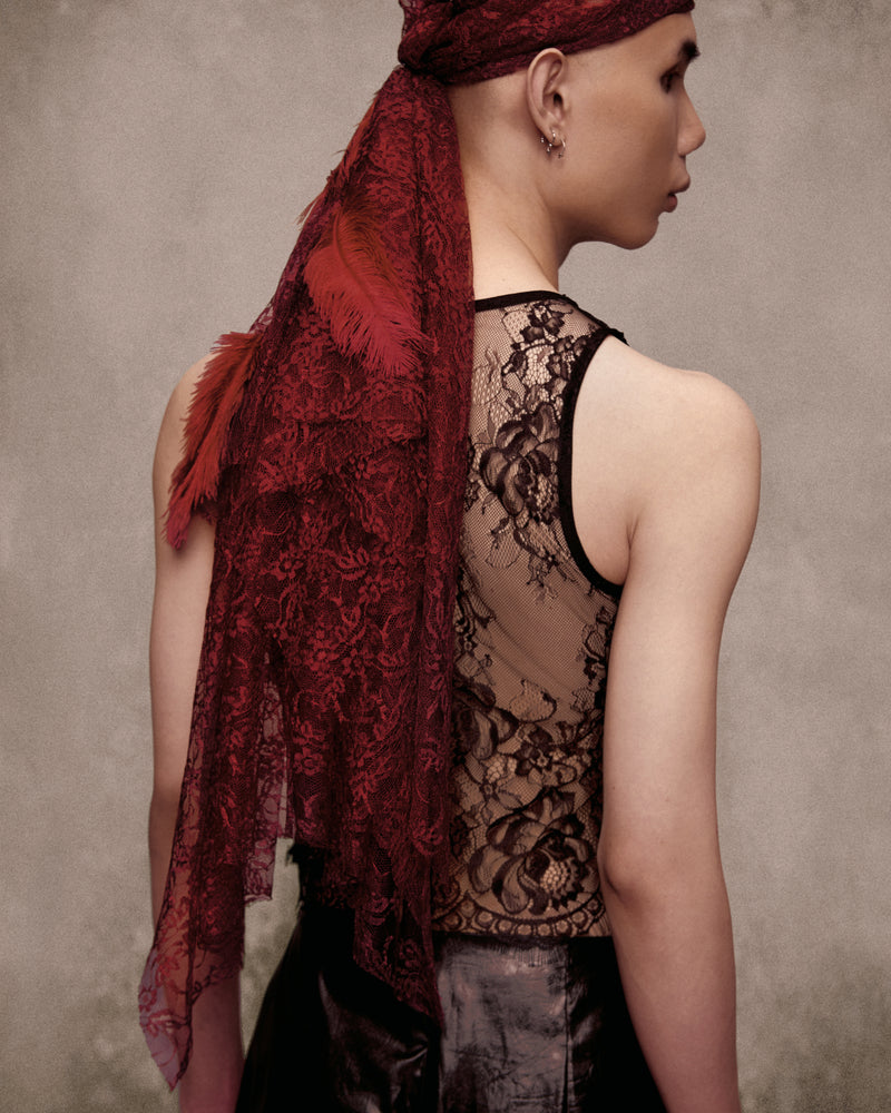 Rivière Saigon Lace Turban AN HERITAGE ASTOUD