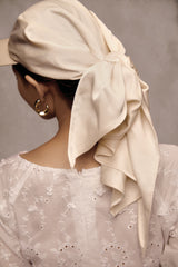Cream Tax Silk Cap AN HERITAGE ASTOUD