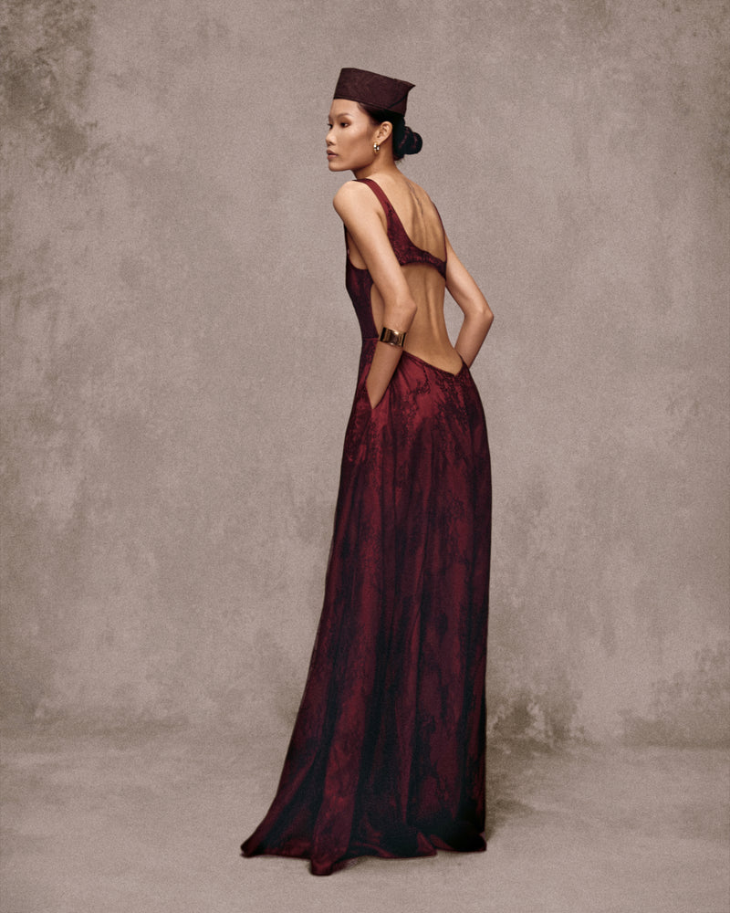 NHA RONG TAFFETA GOWN