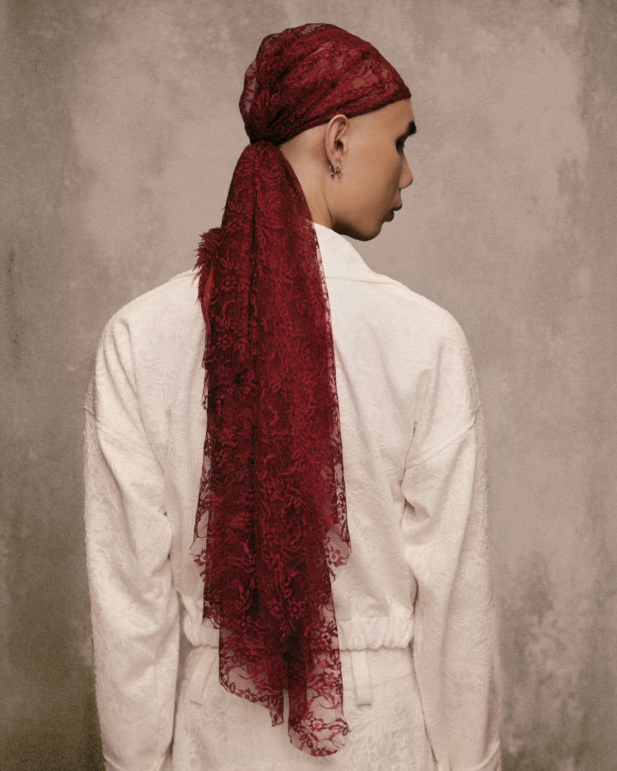 Rivière Saigon Lace Turban AN HERITAGE ASTOUD