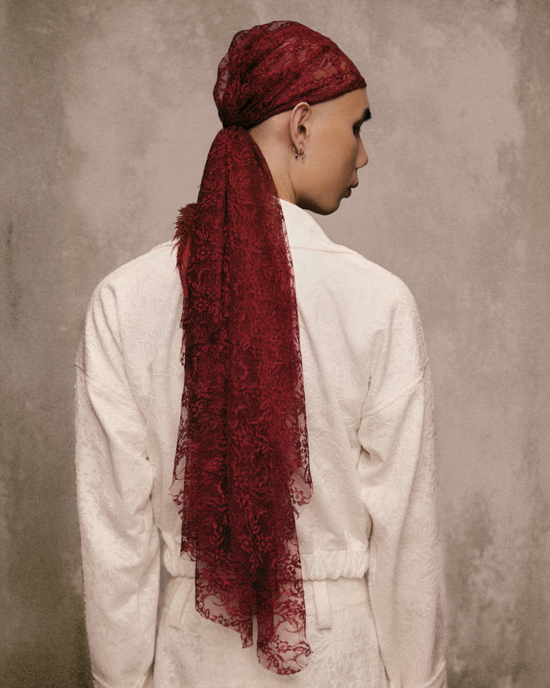 Rivière Saigon Lace Turban AN HERITAGE ASTOUD