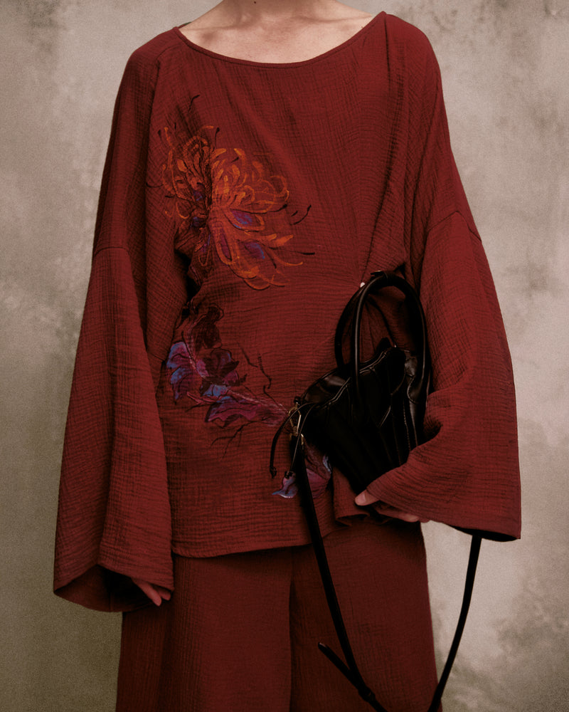 Th? Nghè Muslin Hand-Painted AN HERITAGE ASTOUDBlouse 
