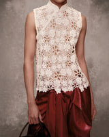 B?n Nghé Lace Mandarin Top AN HERITAGE ASTOUD
