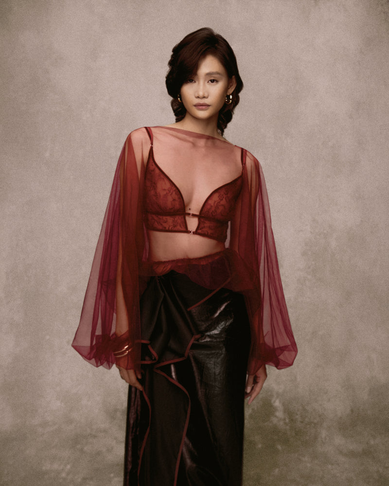 Th?ng Nh?t Tulle Blouse AN HERITAGE ASTOUD