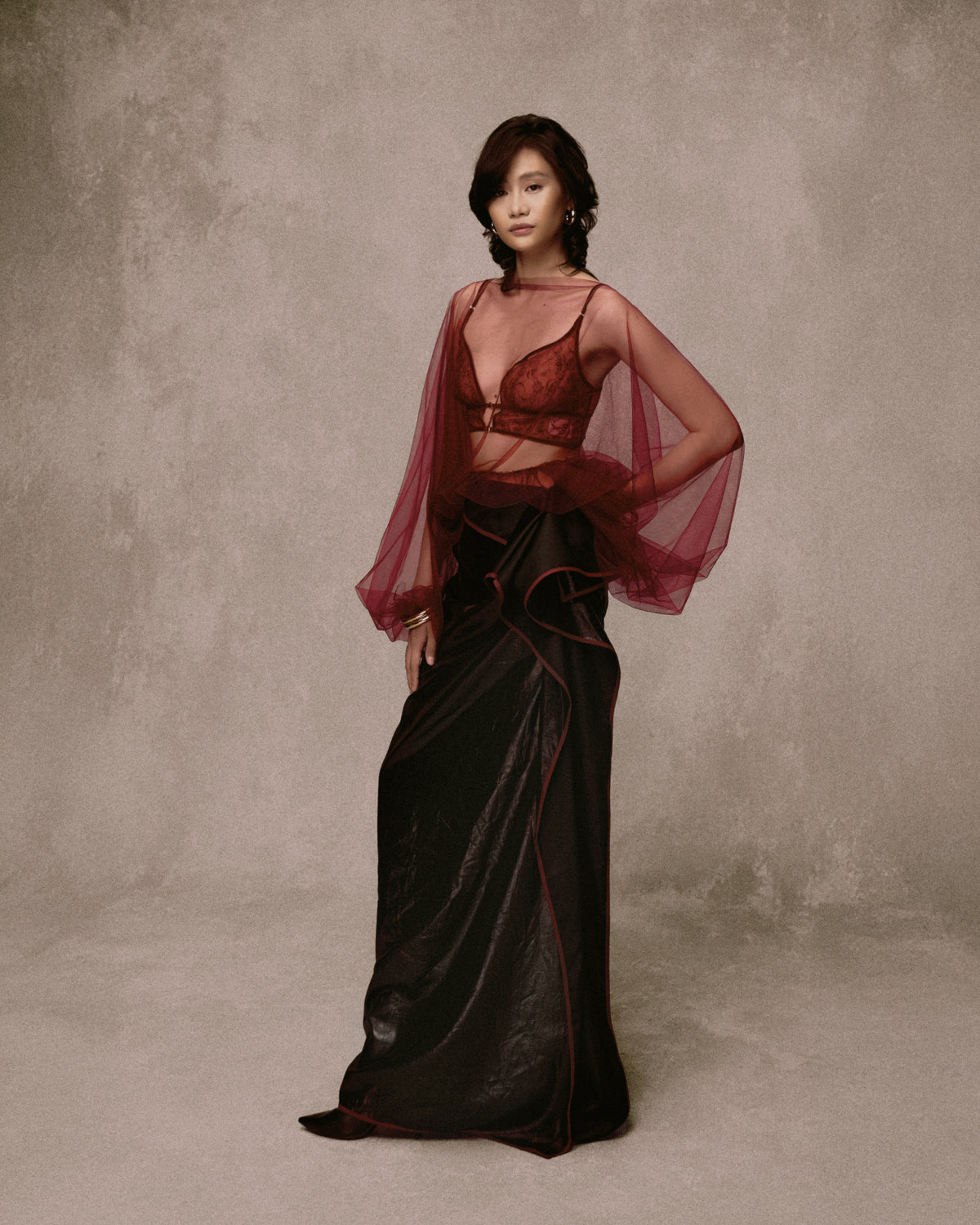 Thống Nhứt Tulle Blouse