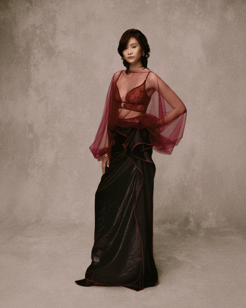 Thống Nhứt Tulle Blouse