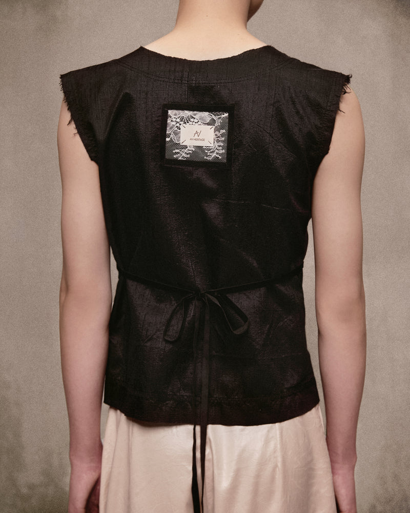 Caravelle Tussah Silk Gilet AN HERITAGE ASTOUD