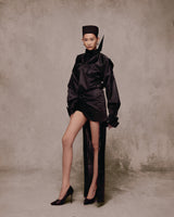 Black Tự Do Tafta Shirt