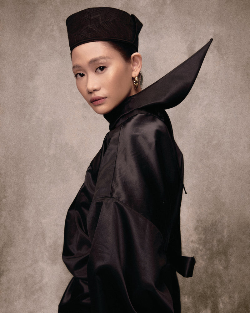 Black Tân ??nh Vietnamese Traditional Headdress AN HERITAGE ASTOUD