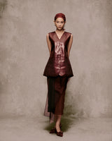 Brown Chương Dương Leather Gilet