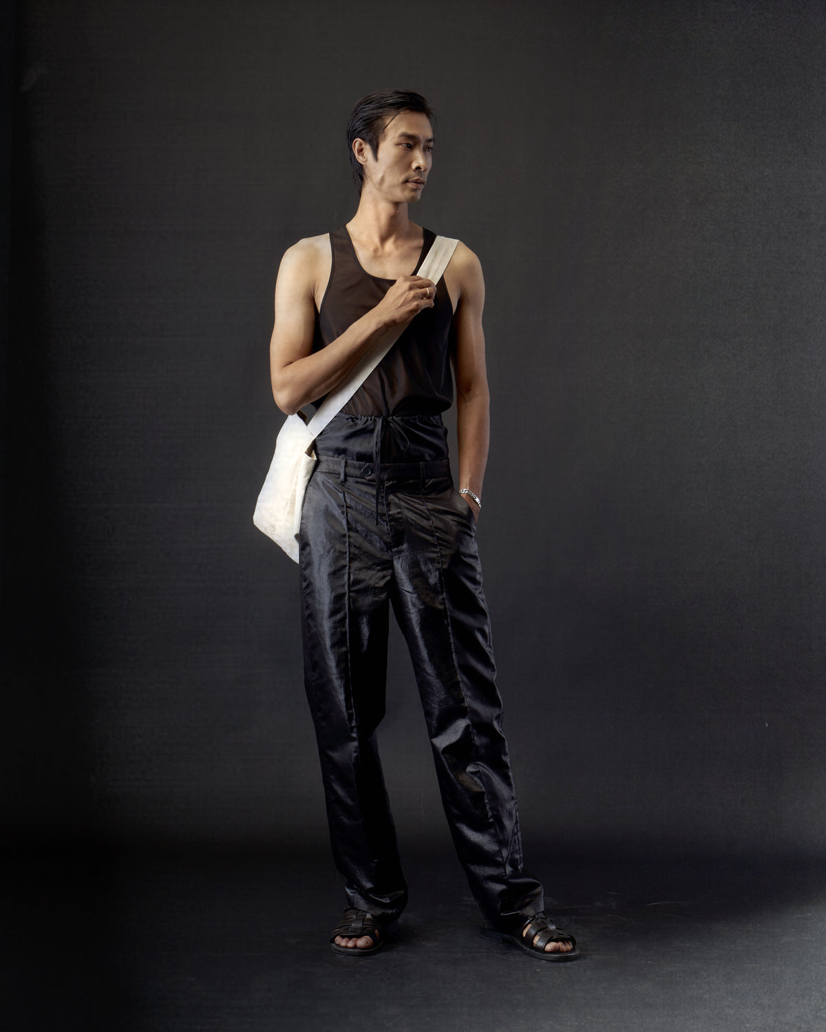 taffeta-waistband-pants kimtr astoud