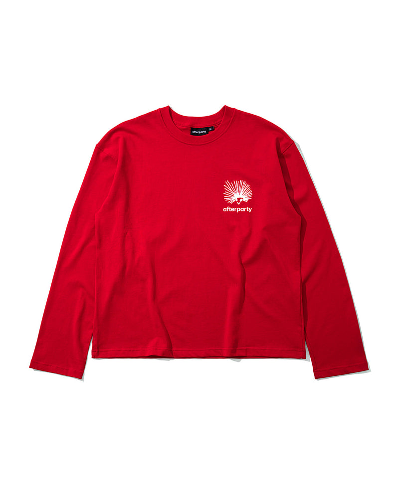 RED NHIM LONG SLEEVE T-SHIRT