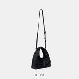 BLACK DOUBLE BELT BAG