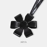 BLACK FLORAL CHARM