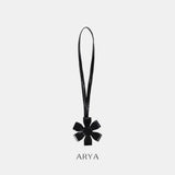 BLACK FLORAL CHARM
