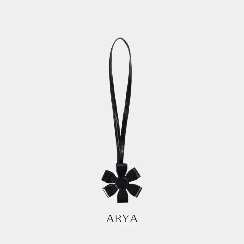 BLACK FLORAL CHARM