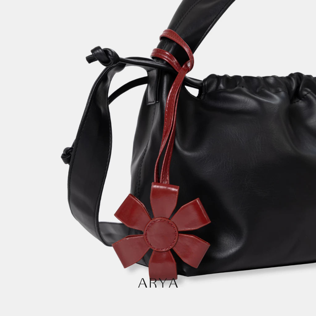 RED FLORAL CHARM
