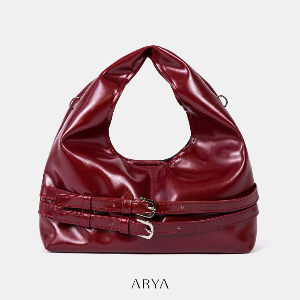 RED DOUBLE BELT BAG