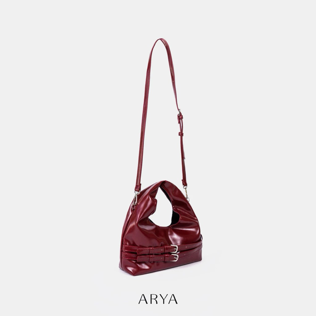 RED DOUBLE BELT BAG