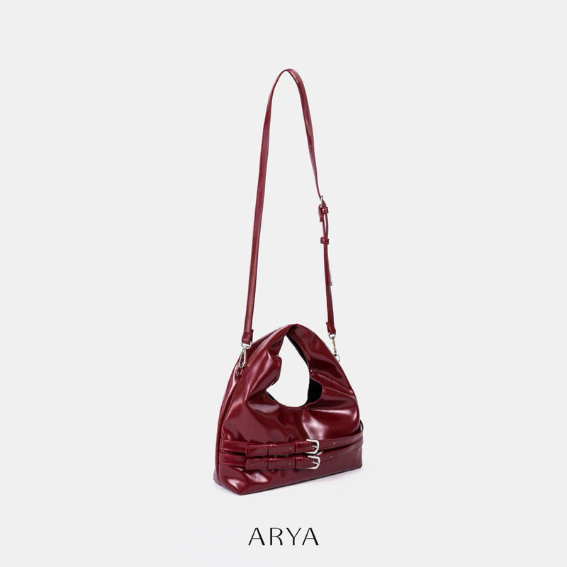 RED DOUBLE BELT BAG