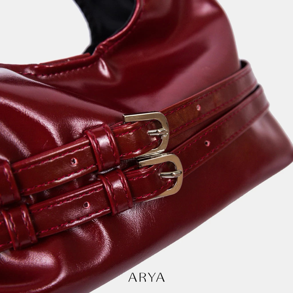 RED DOUBLE BELT BAG
