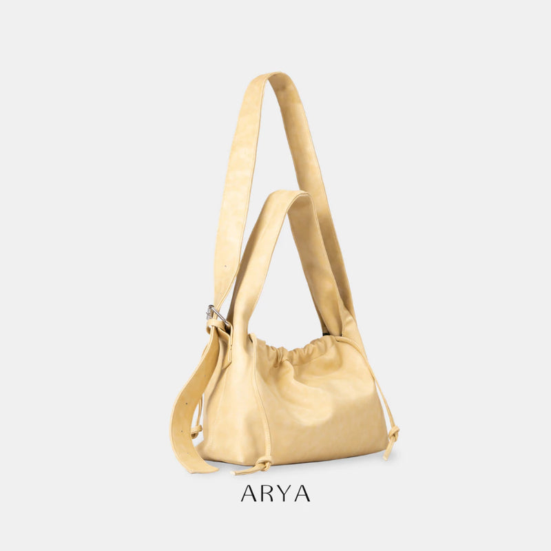YELLOW DRAWSTRING CROSSBODY