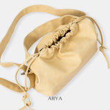 YELLOW DRAWSTRING CROSSBODY