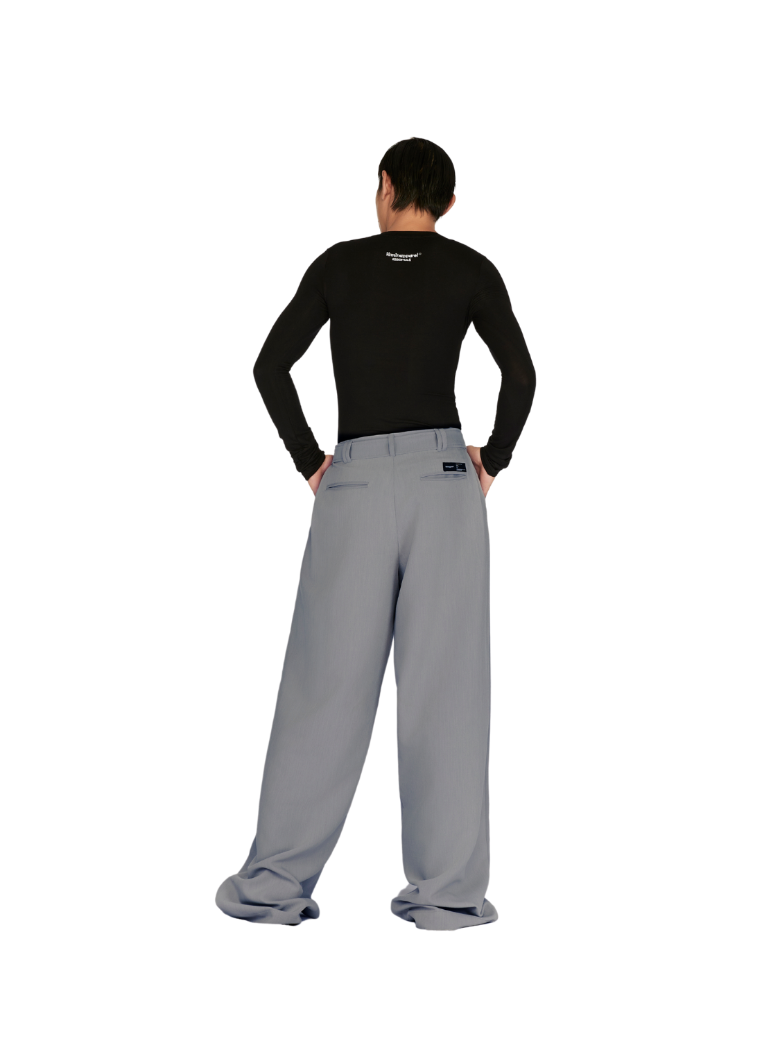 BUTTON BELT TROUSERS LAMINAPPAREL ASTOUD