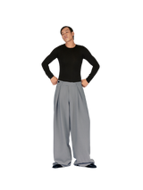 BUTTON BELT TROUSERS LAMINAPPAREL ASTOUD