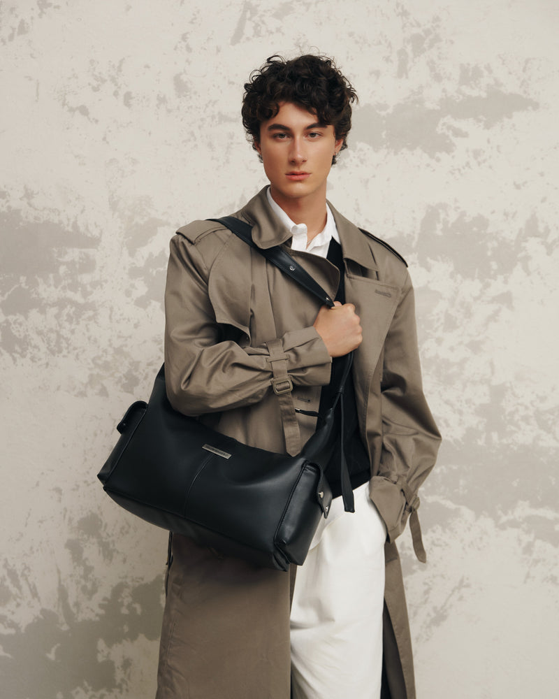 Black SGS Lune Crescent Bag