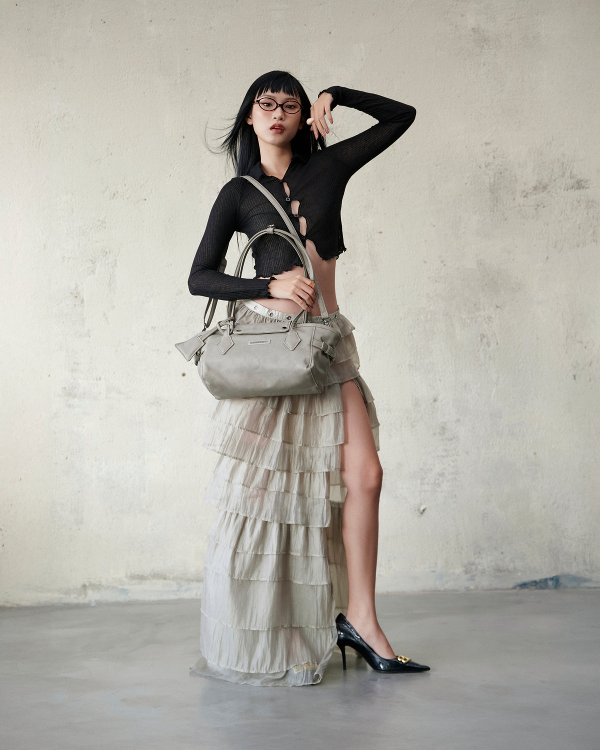 Gray SGS Elegant Bag /Small/ SAIGON SWAGGER astoud