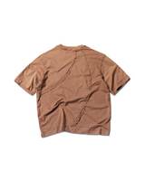 BROWN ELECTRO WASHED TSHIRT