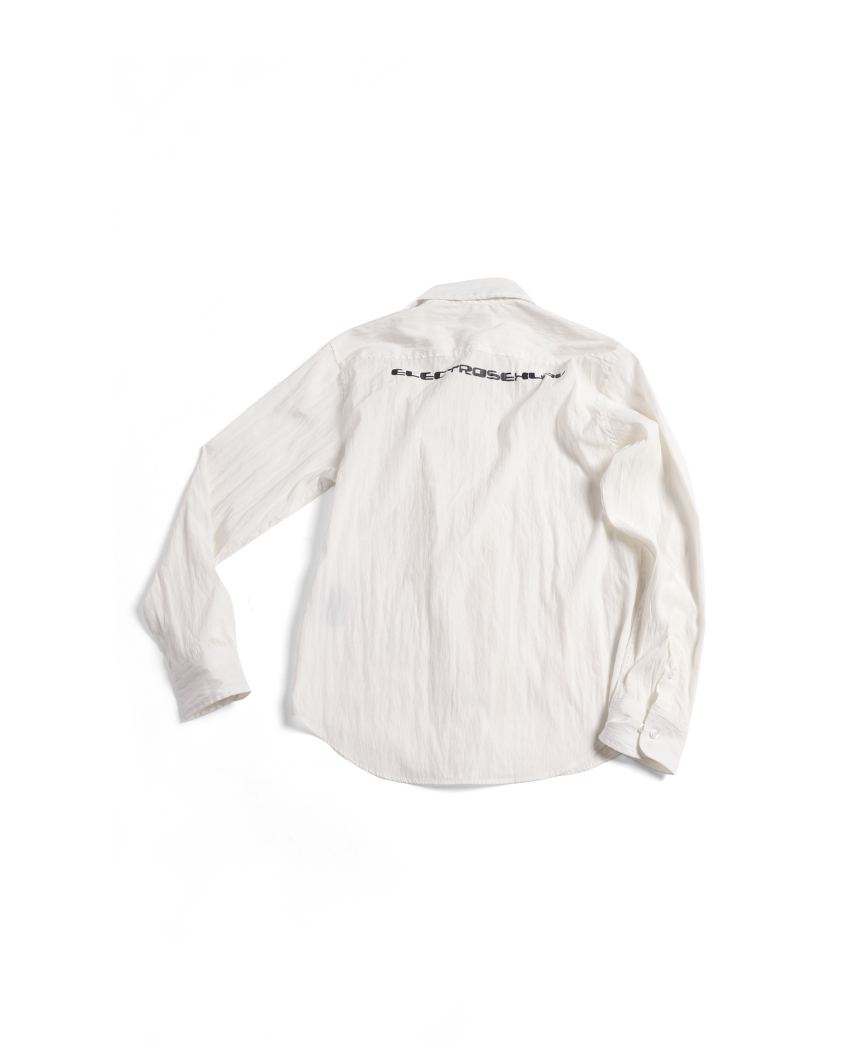 WHITE CUPRO LONG SHIRT
