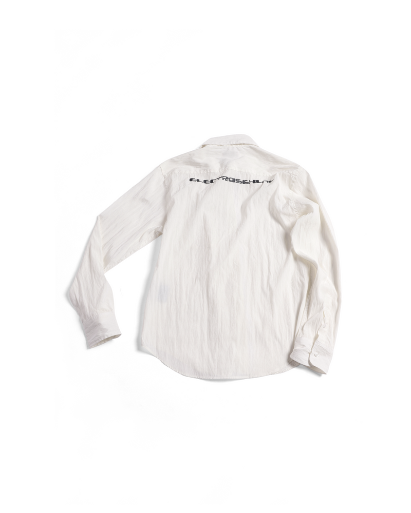 WHITE CUPRO LONG SHIRT