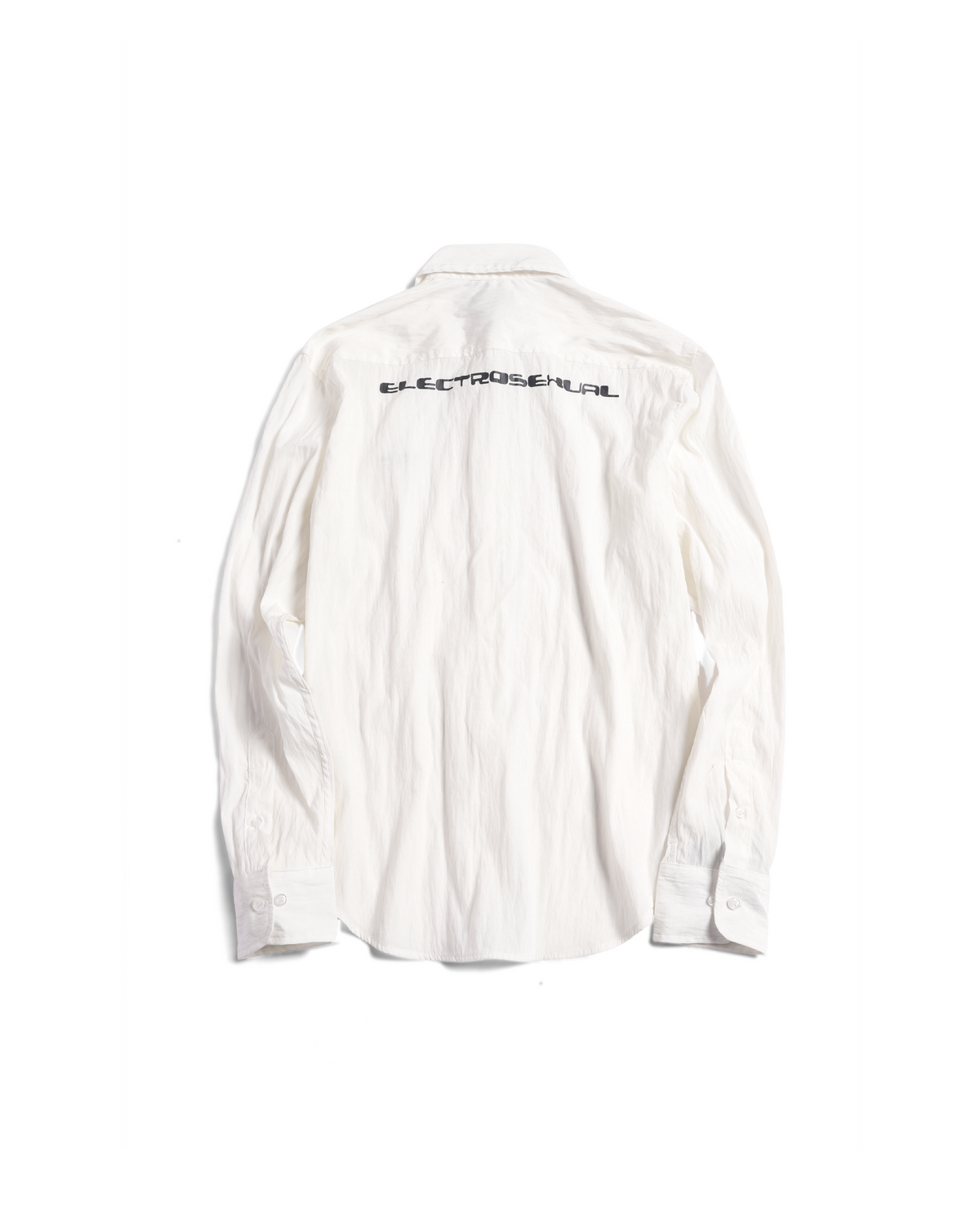 WHITE CUPRO LONG SHIRT