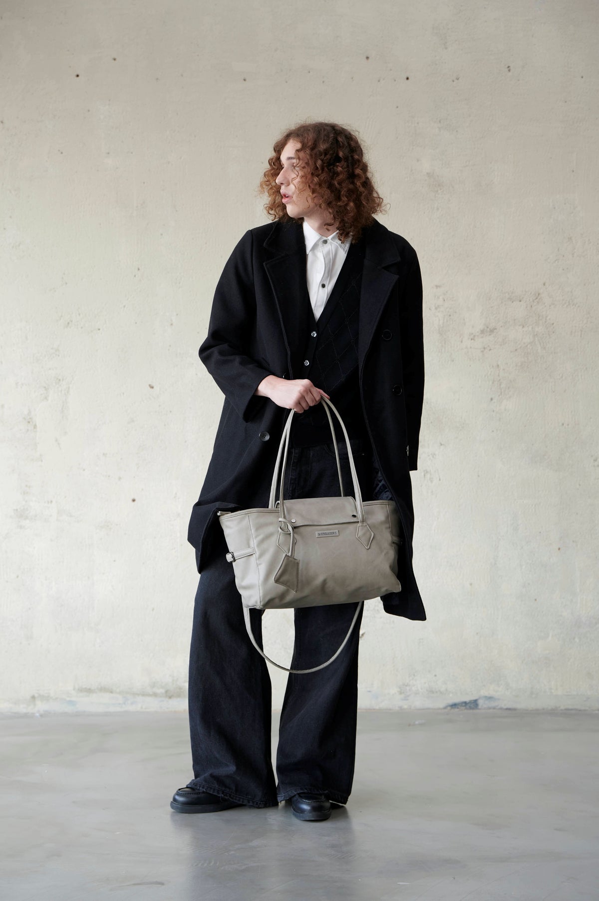 Gray SGS Elegant Bag /Medium/
