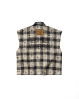 Tbc5 - "FNOS" Bat Cut Caro Shirt - Beige