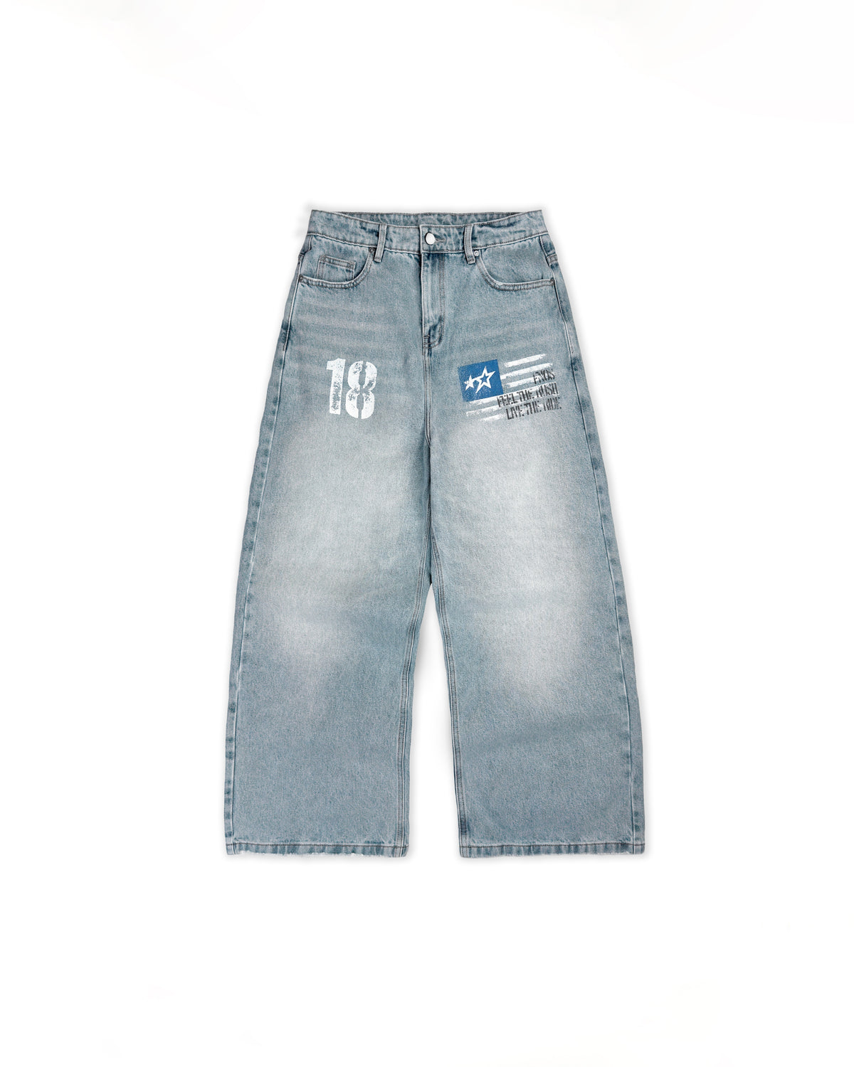 FNOS - ERG22 WASHED JEANS - LIGHT BLUE